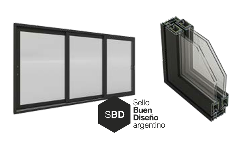 ventana de PVC línea Jumbo